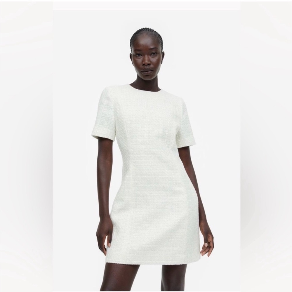 H&M Women Boucke white/cream dress. Sz M. Rarely worn.
